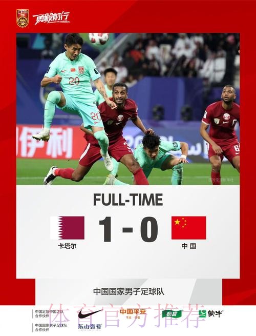 亚洲杯小组赛末轮0-1负于卡塔尔 中国队位列小组第三